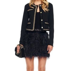Michael Kors Ostrich feather skirt. NEW. Size:4